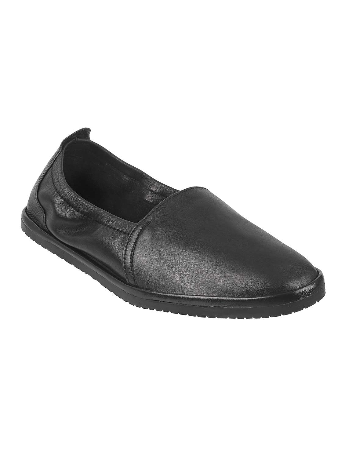 Buy online Black Leather Shoes from Casual Shoes for Men by Mochi