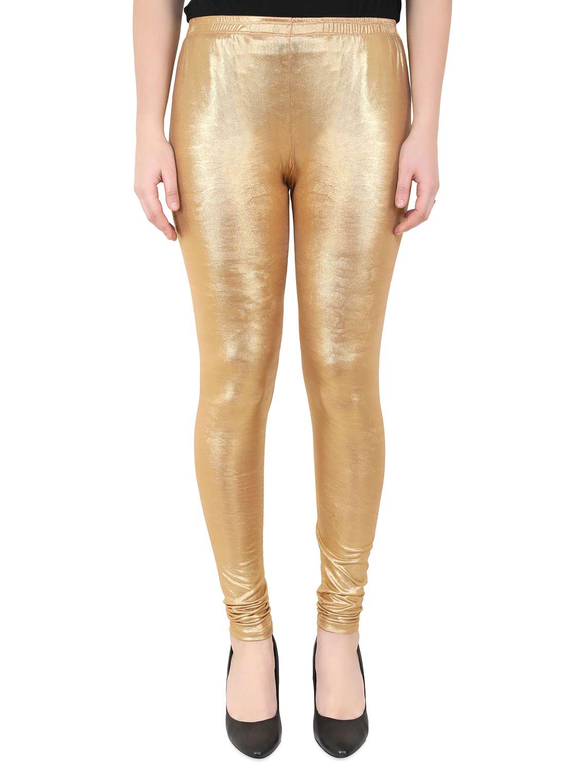 gold cotton leggings - 16072496 - Zoom Image - 0