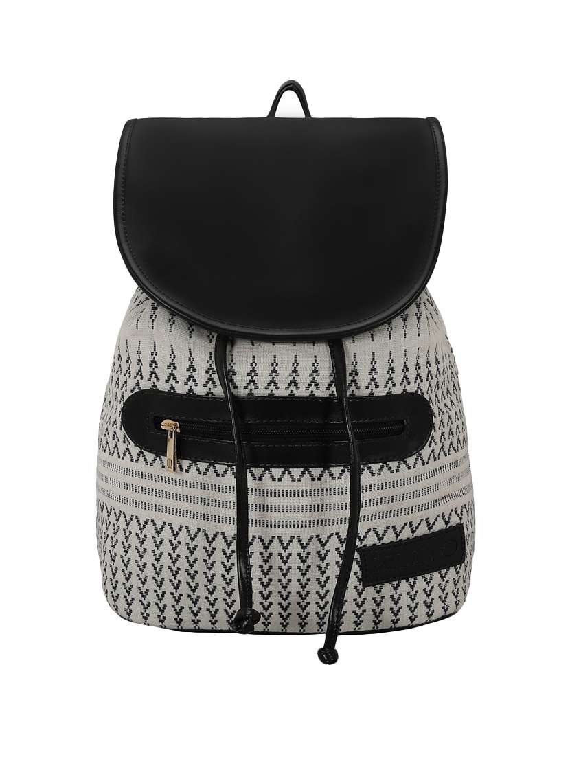black leatherette (pu) regular backpack - 16077547 - Zoom Image - 0