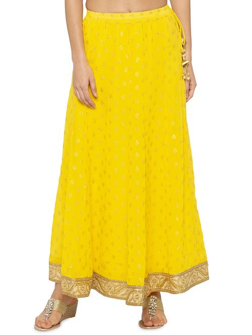 embroidered flared skirt - 16077864 - Standard Image - 0
