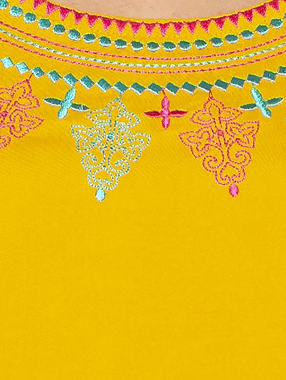 embroidered straight kurta - 16077936 - Standard Image - 3