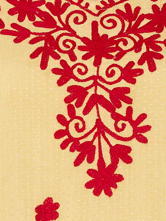 embroidered straight kurta - 16077937 - Standard Image - 3