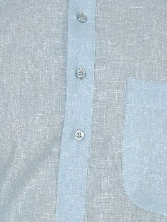 blue cotton long kurta - 16079691 - Standard Image - 3