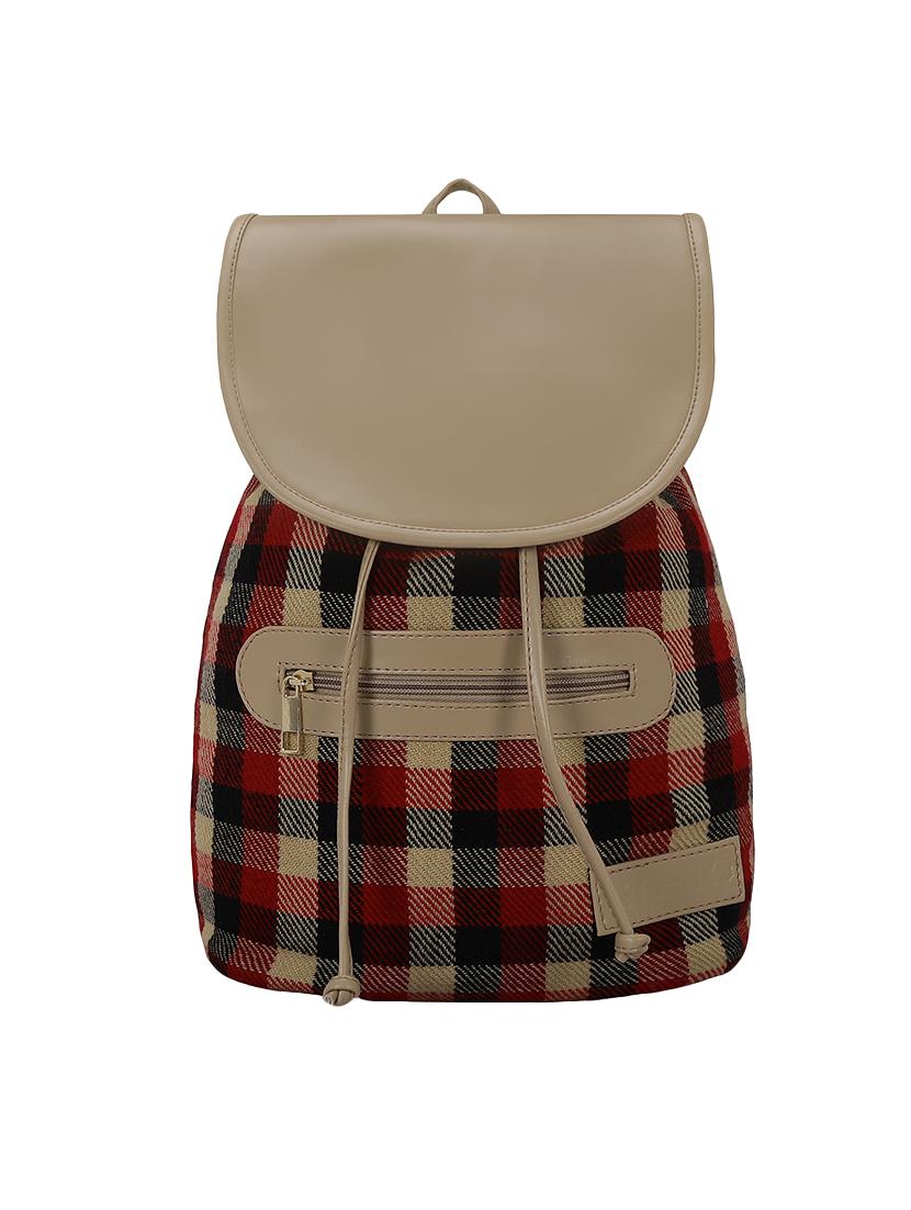 red leatherette (pu) regular backpack - 16080573 - Zoom Image - 0