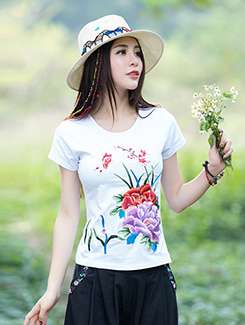 graphic print short sleeved tee