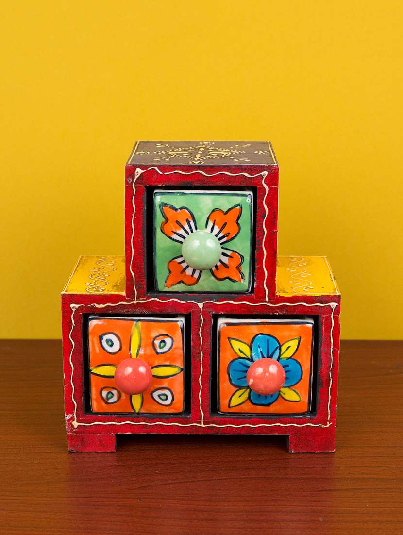 multicolored drawers