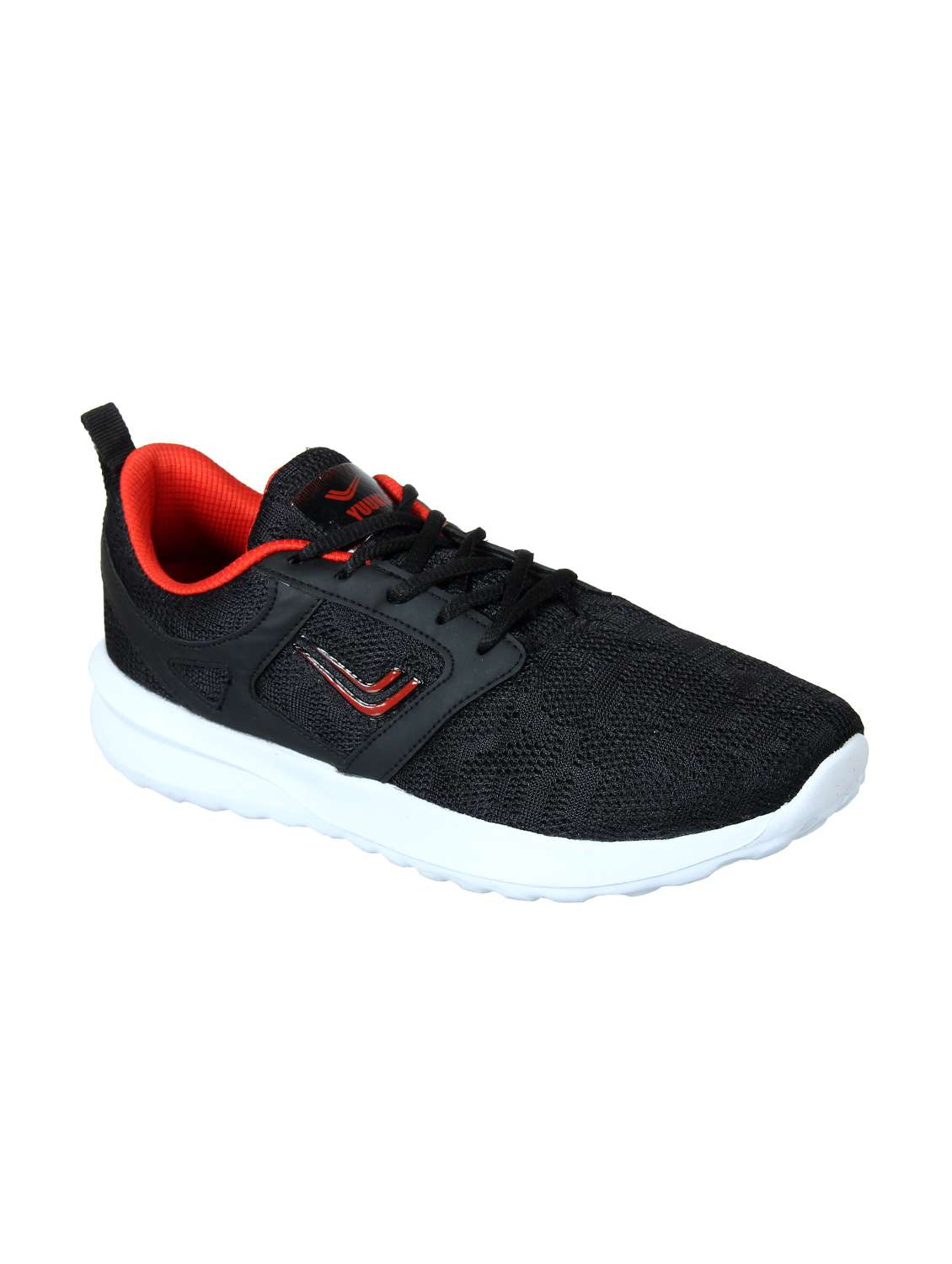 black mesh sport shoes