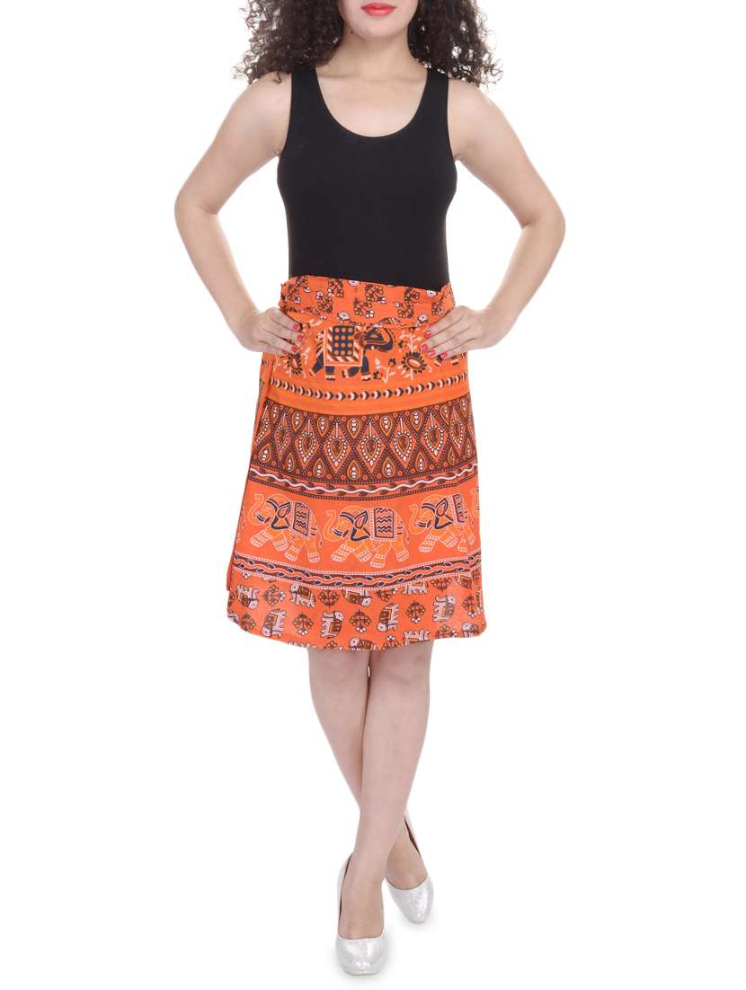 High Rise Wrap Skirt - 16090871 -  Standard Image - 3