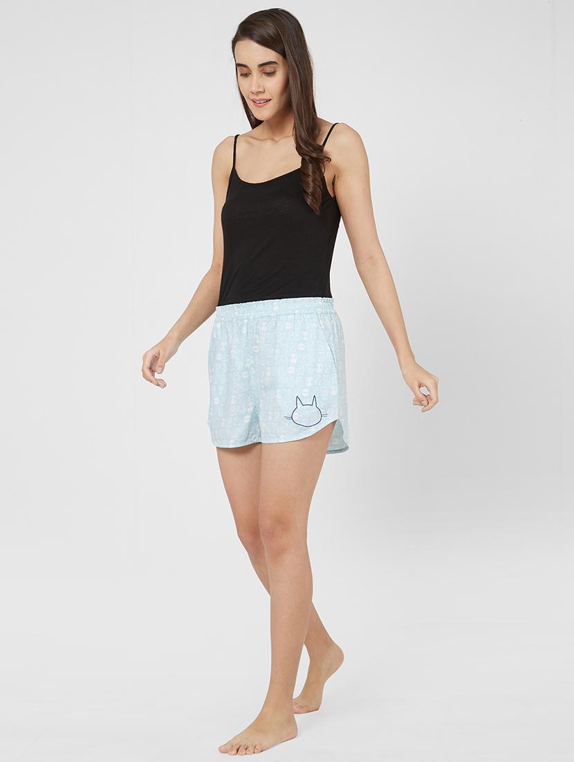 quirky print sleepwear shorts - 16091303 - Standard Image - 3