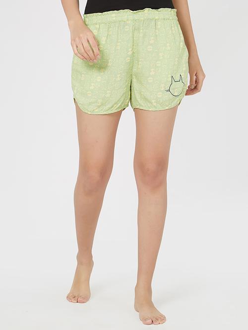 quirky print sleepwear shorts - 16091304 - Standard Image - 0