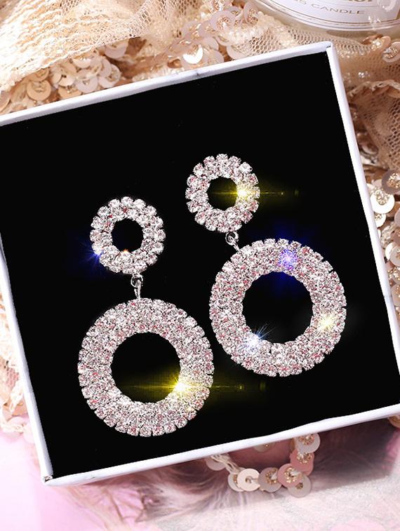 gold drop earring - 16091511 - Zoom Image - 0