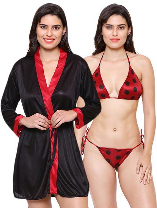 sleepwear robe and bikini set - 16104452 - Standard Image - 0