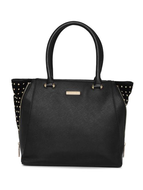 black leatherette (pu) regular tote - 16106331 -  Standard Image - 0