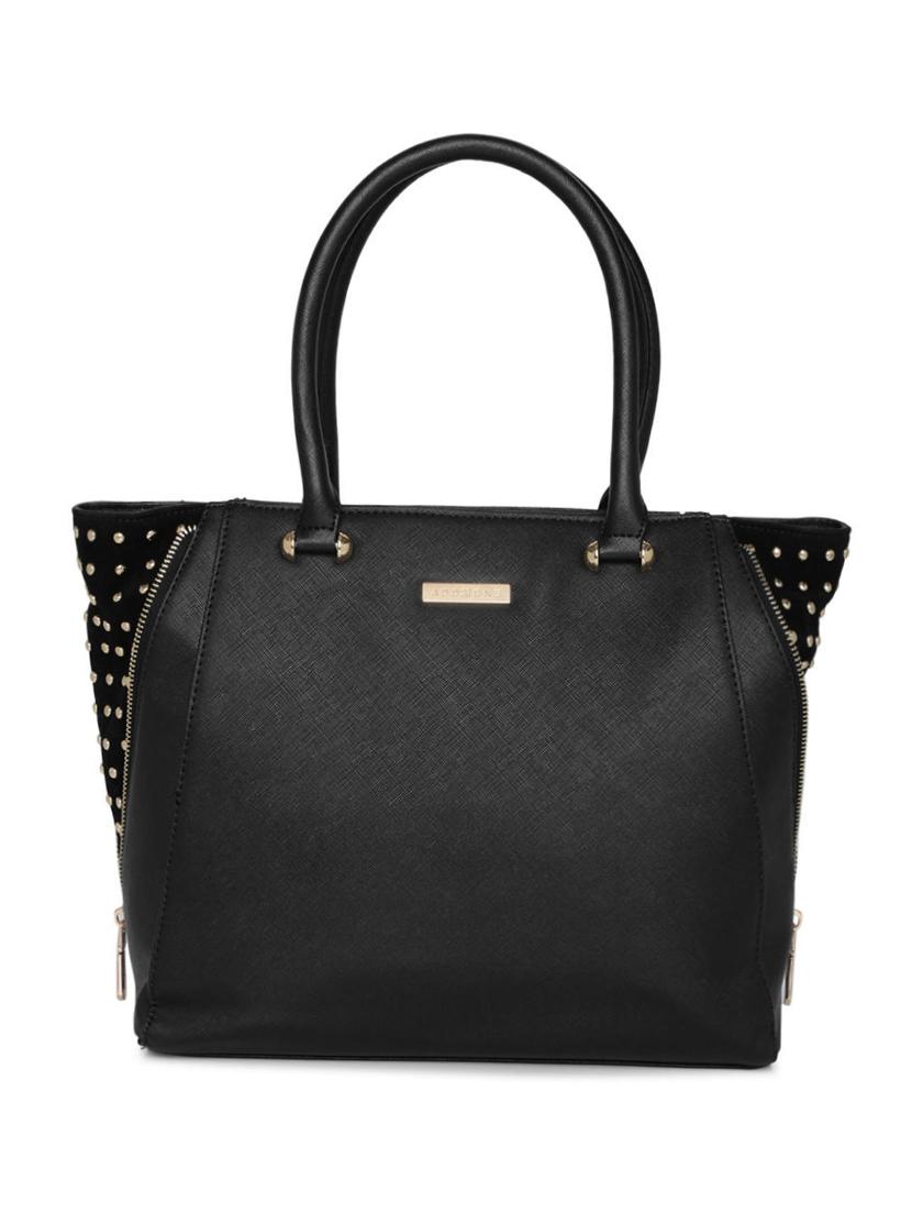 black leatherette (pu) regular tote - 16106331 - Zoom Image - 0