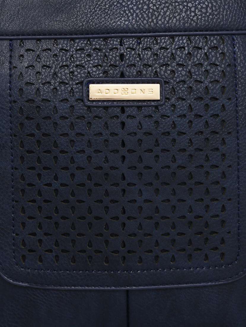 blue leatherette (pu) sling bag - 16106348 -  Standard Image - 3