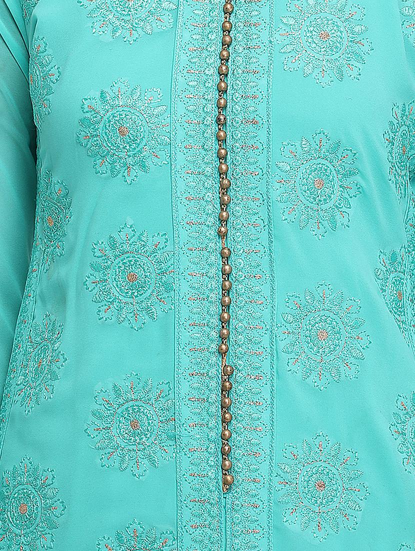 embroidered churidaar unstitched suit - 16106751 - Standard Image - 3