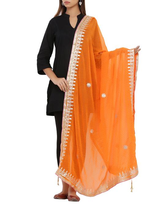 gotta work striped dupatta - 16110579 -  Standard Image - 0