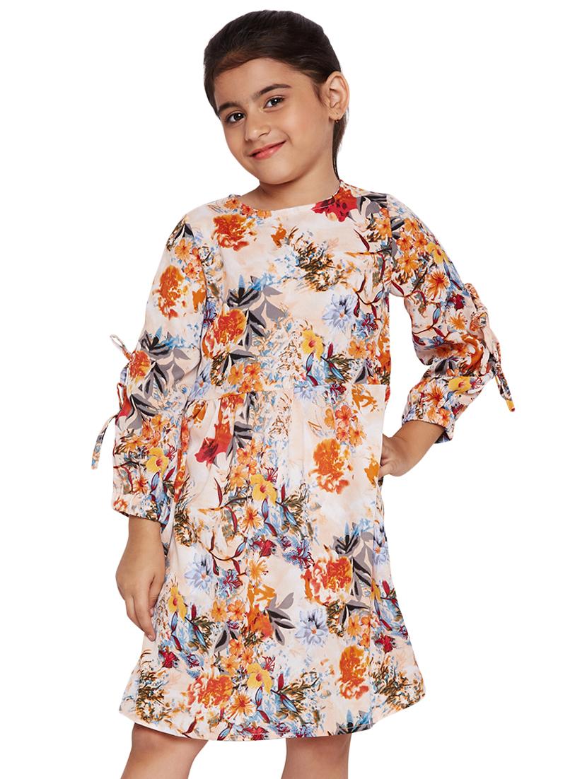 multi colored polyester frock - 16120368 - Zoom Image - 0