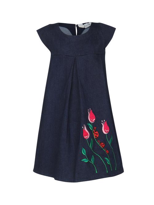 blue denim frock - 16120584 - Standard Image - 0