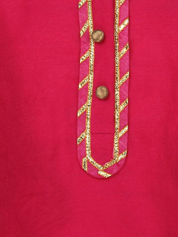 pink cotton suit set - 16128711 - Standard Image - 3