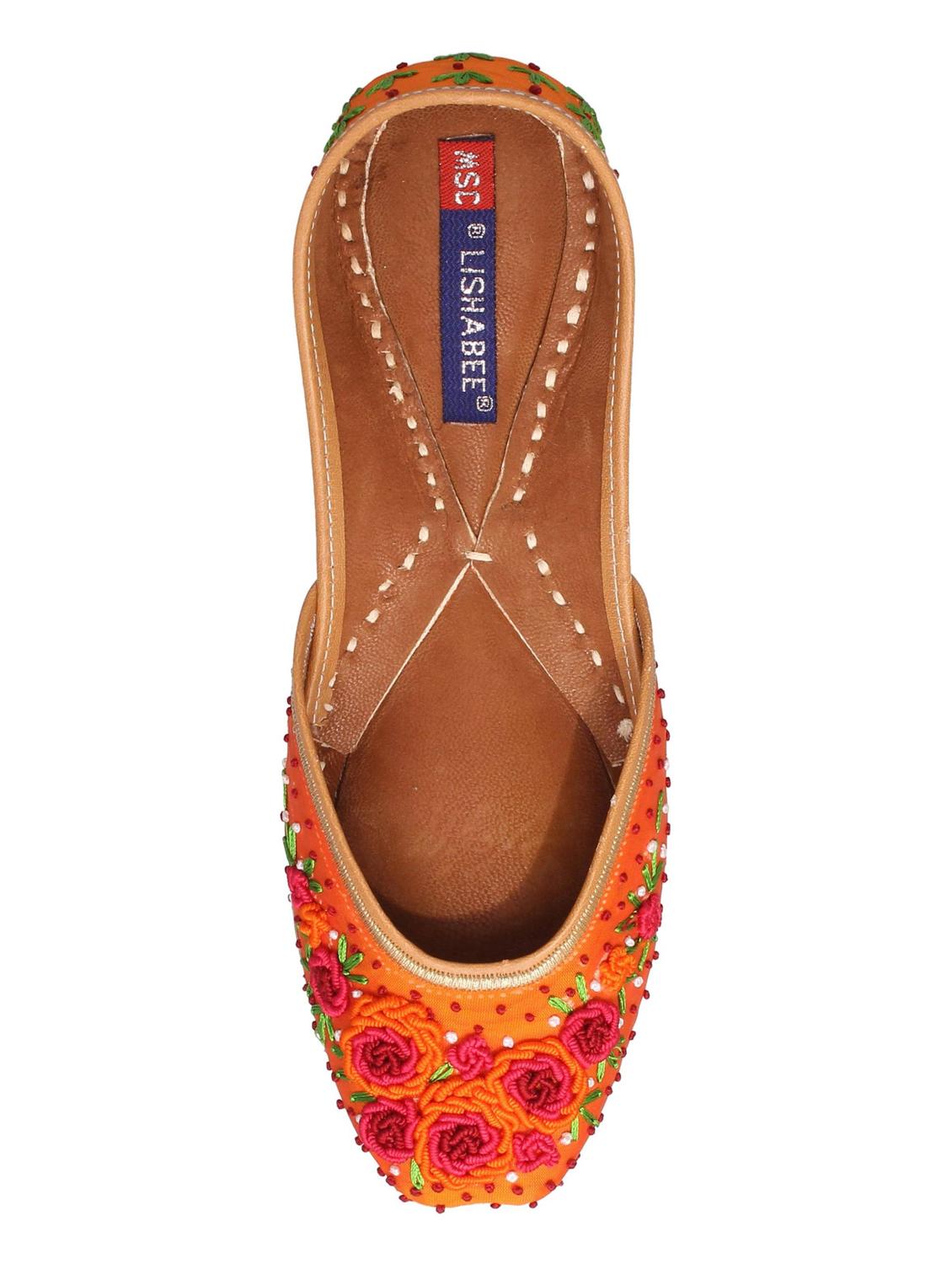 orange slip on jutis - 16129553 - Standard Image - 3