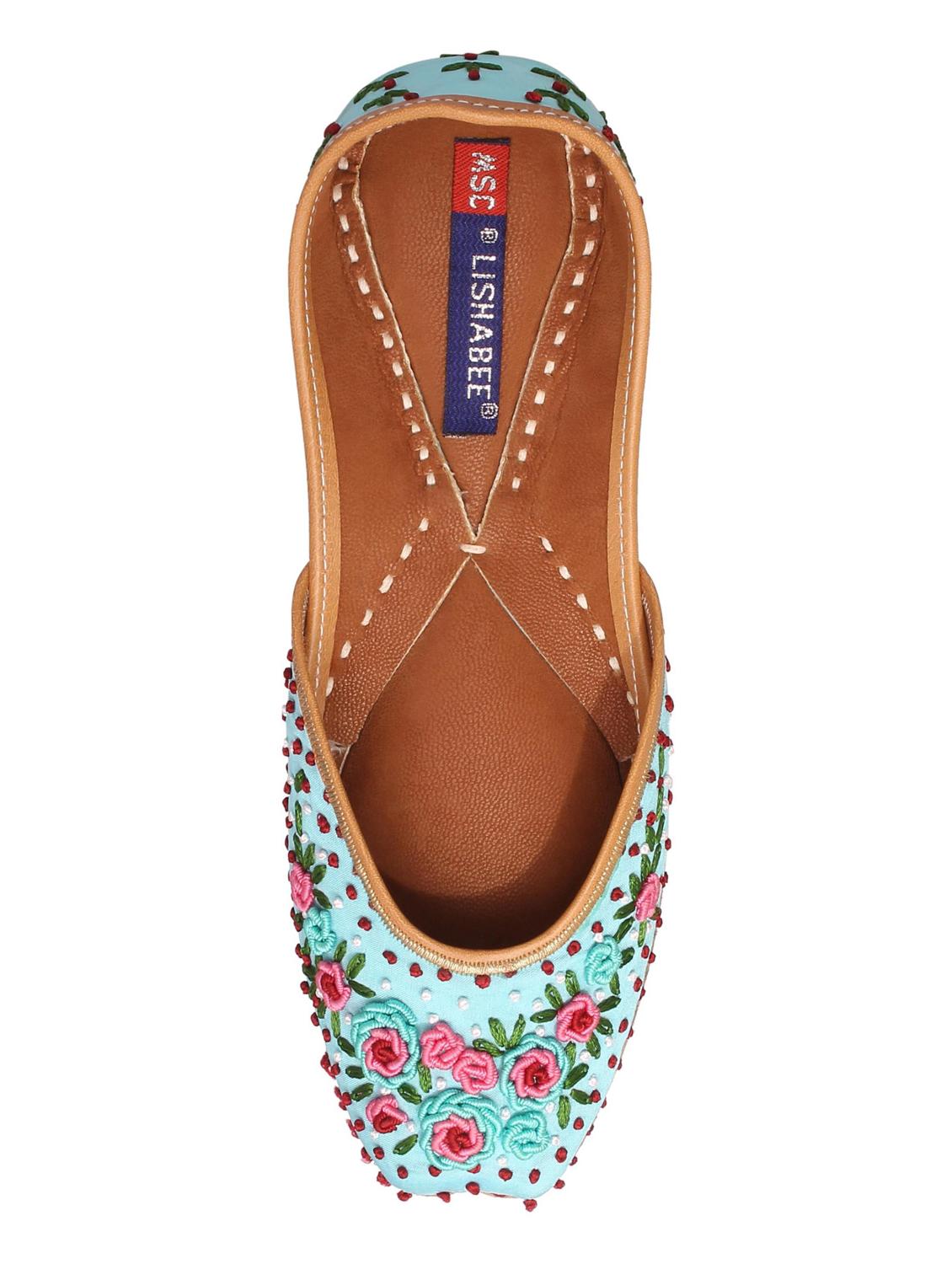 turquoise slip on jutis - 16129582 - Standard Image - 3