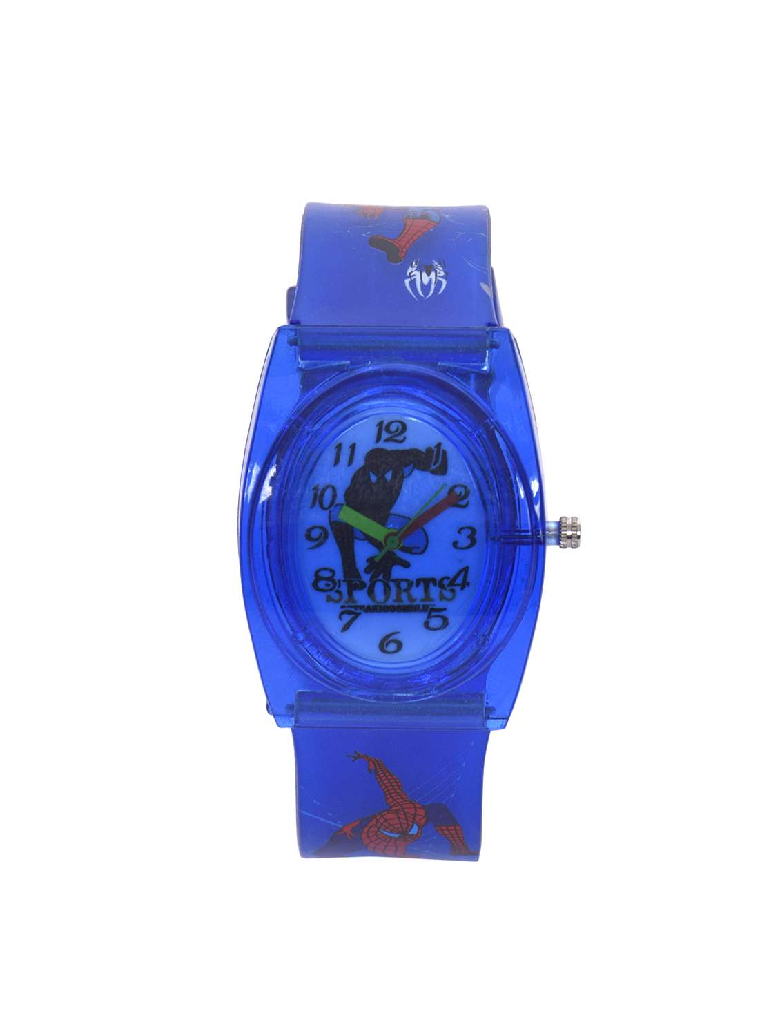 silicone strap analog watch