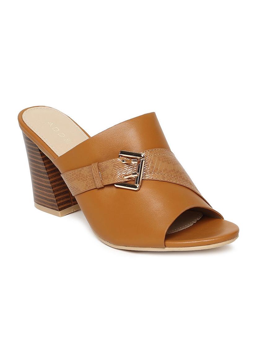 tan pu mules sandals - 16129905 - Zoom Image - 0