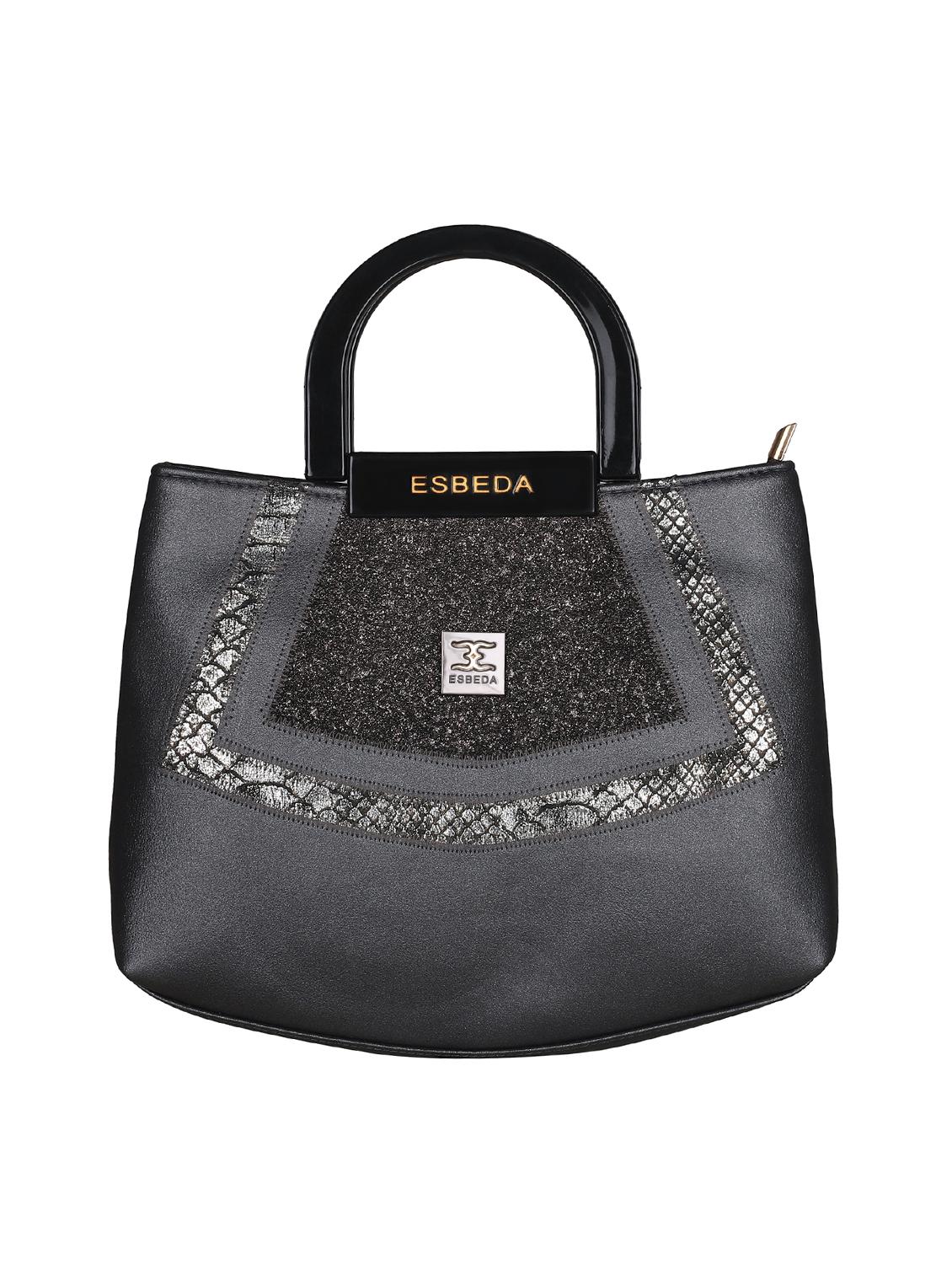 grey leatherette (pu) handbag - 16131472 -  Zoom Image - 0