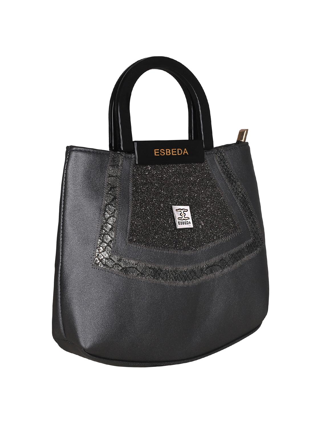 grey leatherette (pu) handbag - 16131472 - Standard Image - 3