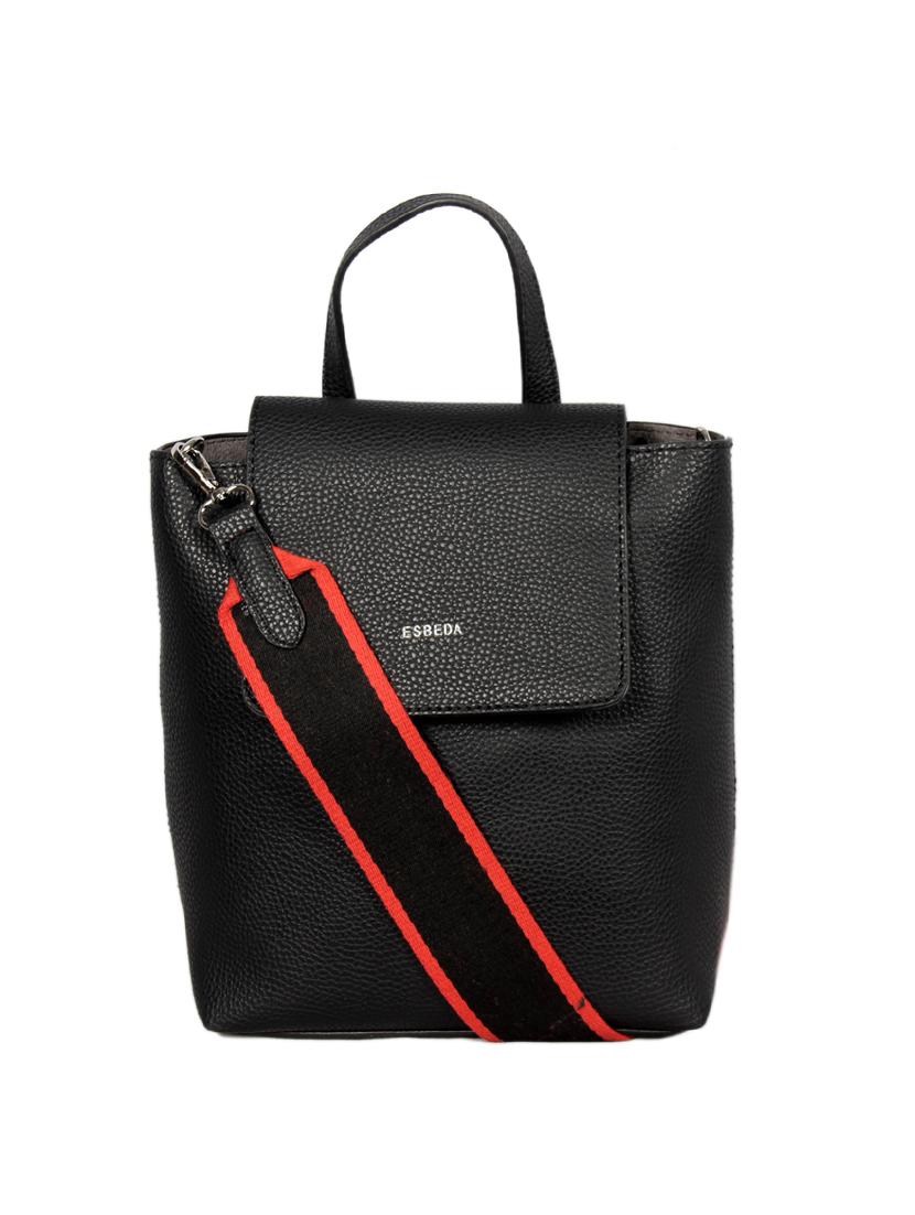 black leatherette (pu) sling bag - 16131512 - Zoom Image - 0