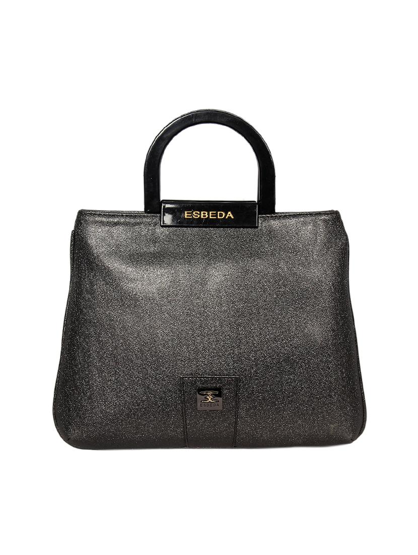 grey leatherette (pu) handbag - 16131516 -  Zoom Image - 0