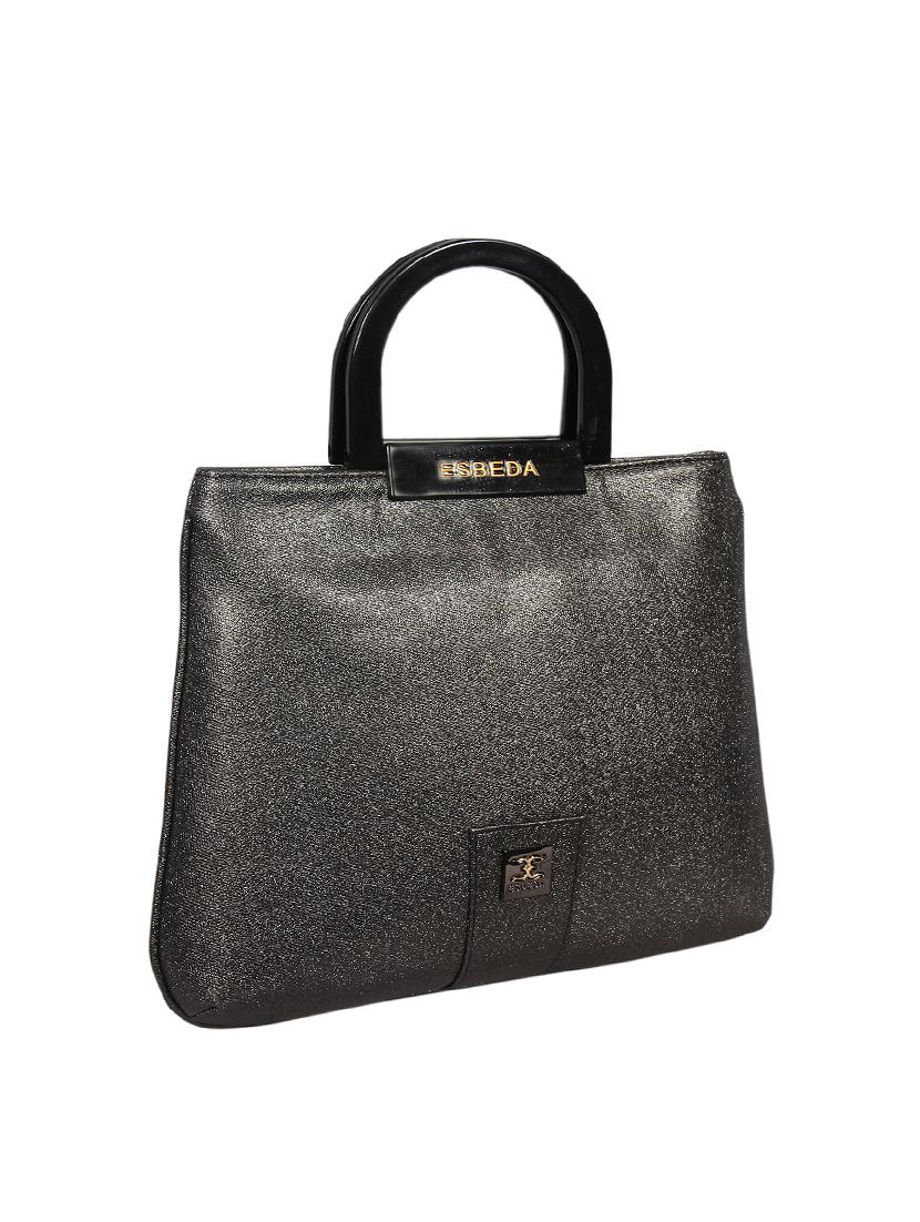 grey leatherette (pu) handbag - 16131516 - Standard Image - 3