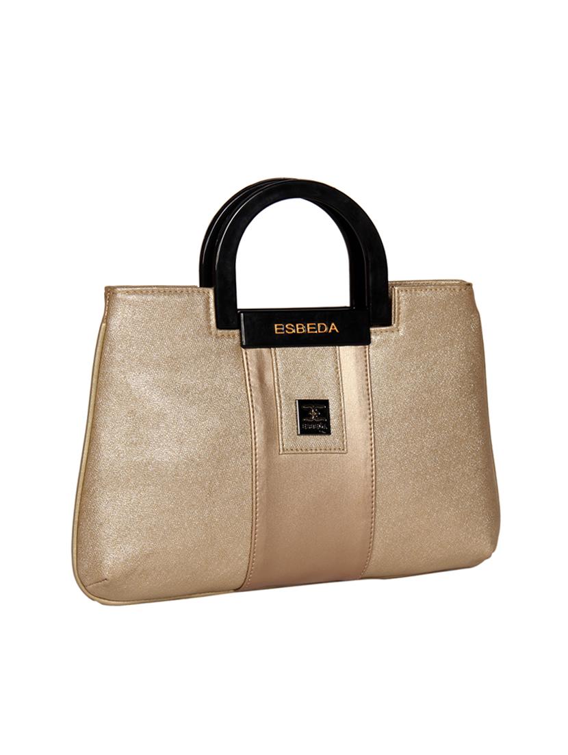 brown leatherette (pu) regular handbag - 16131540 - Standard Image - 3