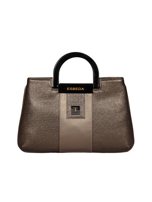 brown leatherette (pu) regular handbag - 16131542 -  Standard Image - 0