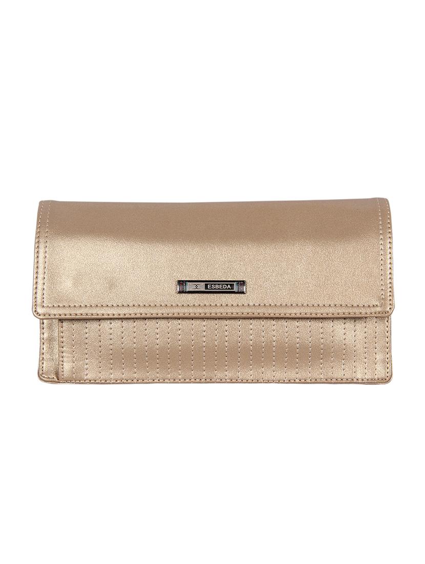 gold leatherette (pu wallet - 16131711 -  Zoom Image - 0