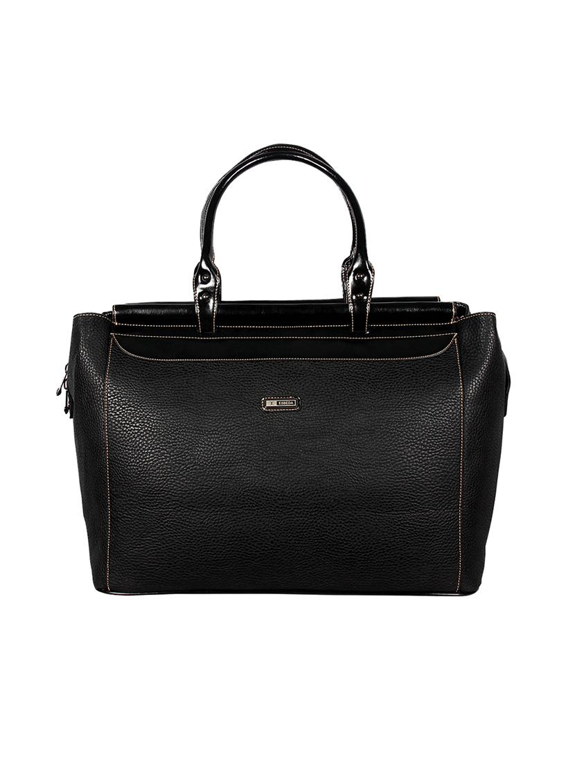 black leatherette (pu) satchel - 16131725 - Zoom Image - 0