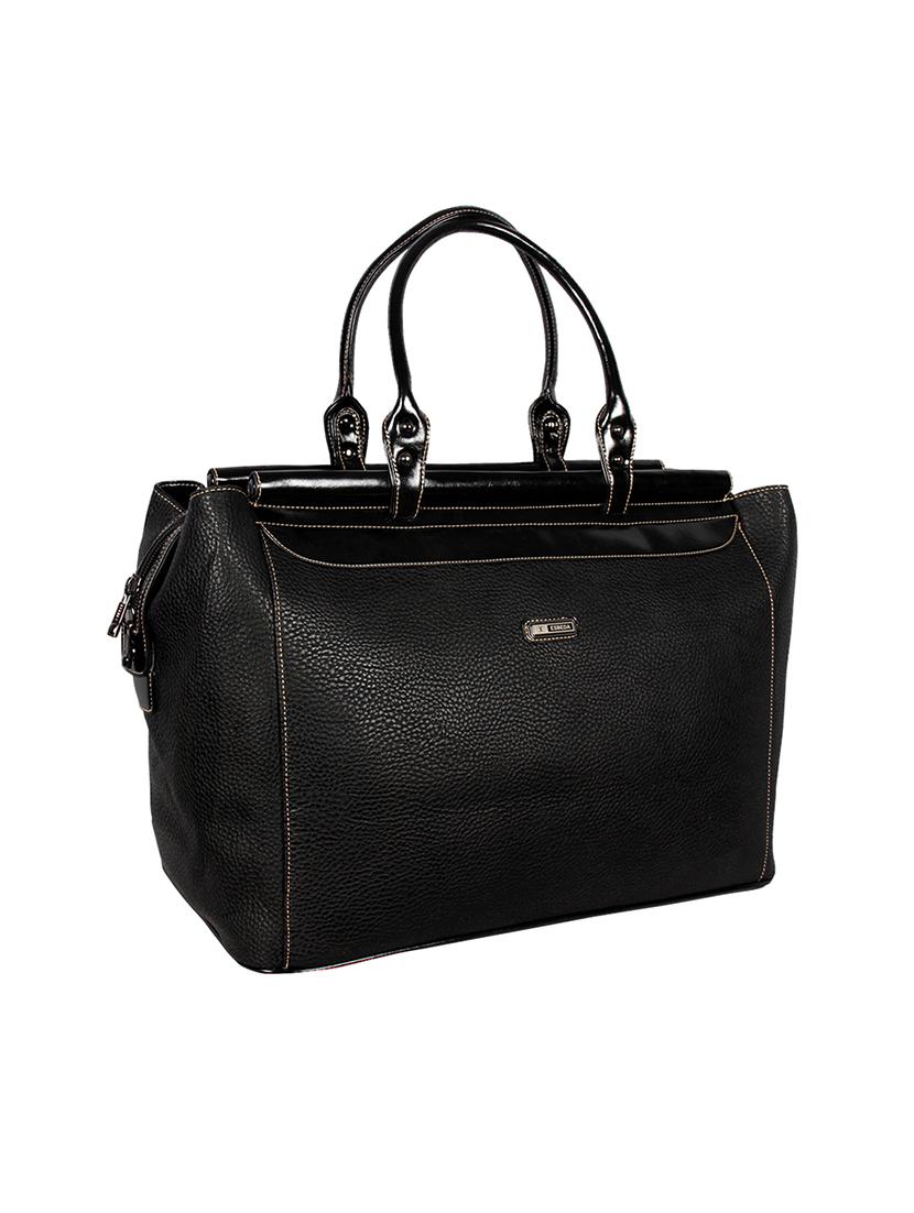 black leatherette (pu) satchel - 16131725 - Standard Image - 3