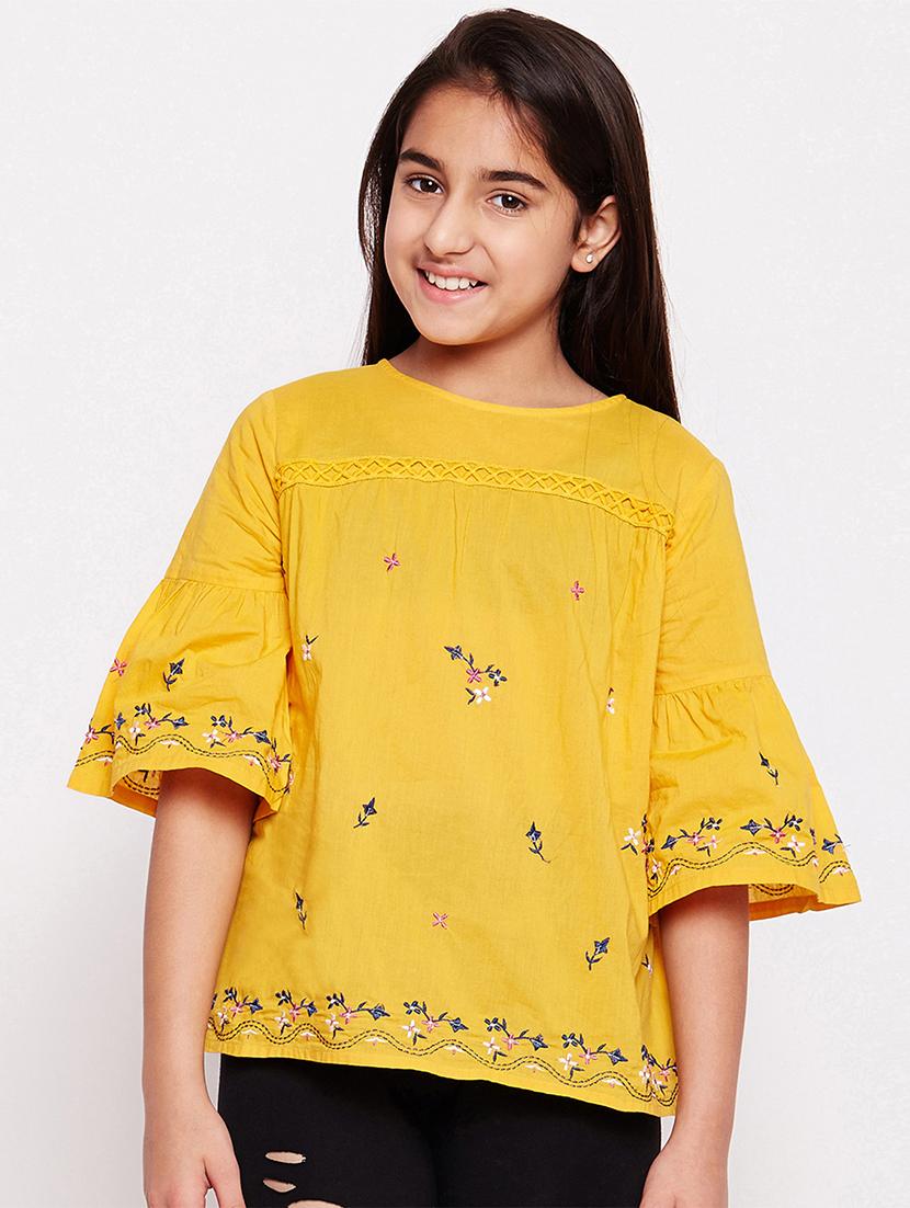 yellow cotton top - 16132545 - Zoom Image - 0
