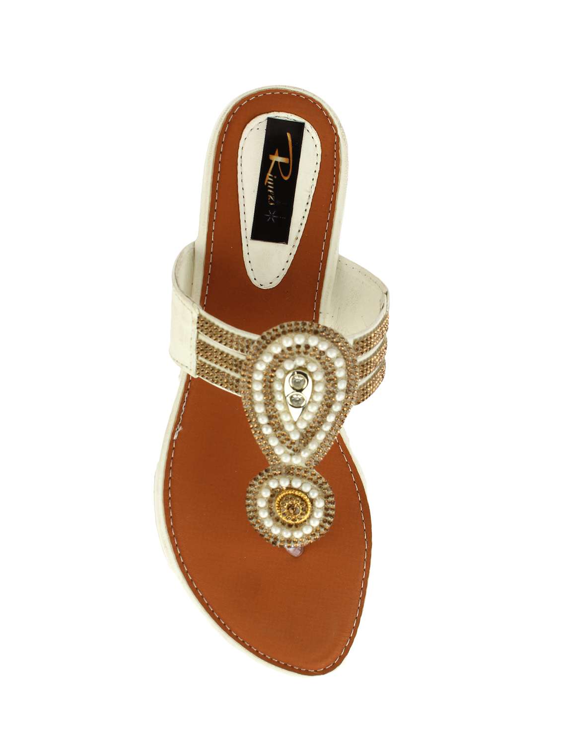 white toe separator sandals - 16135545 - Standard Image - 3