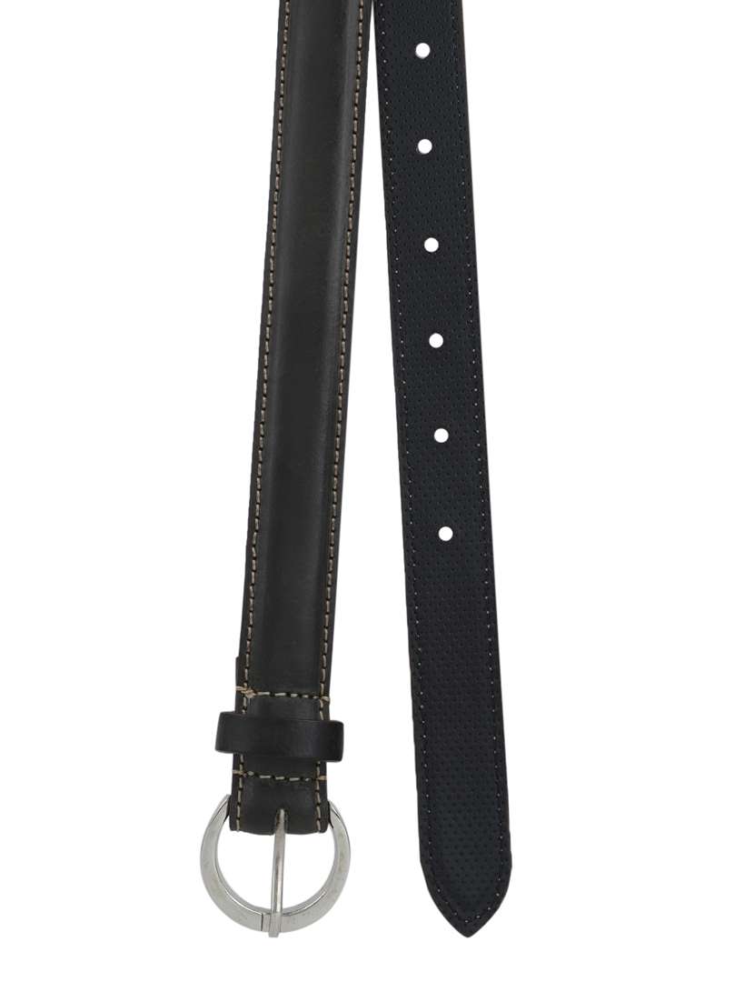 black leather  belt - 16137508 -  Standard Image - 3