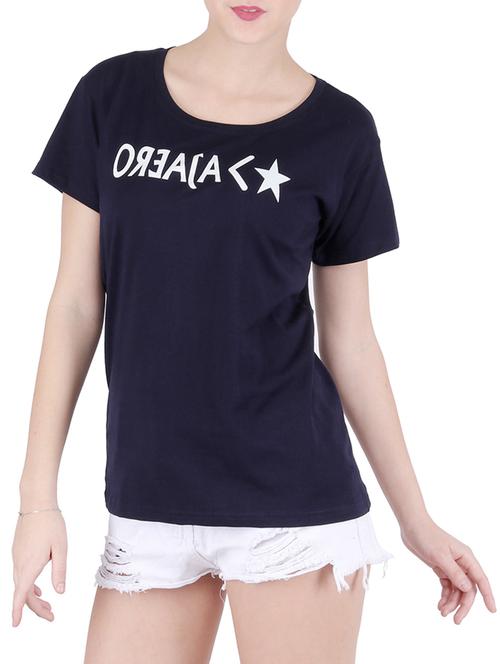round neck graphic print tee - 16137987 - Standard Image - 0
