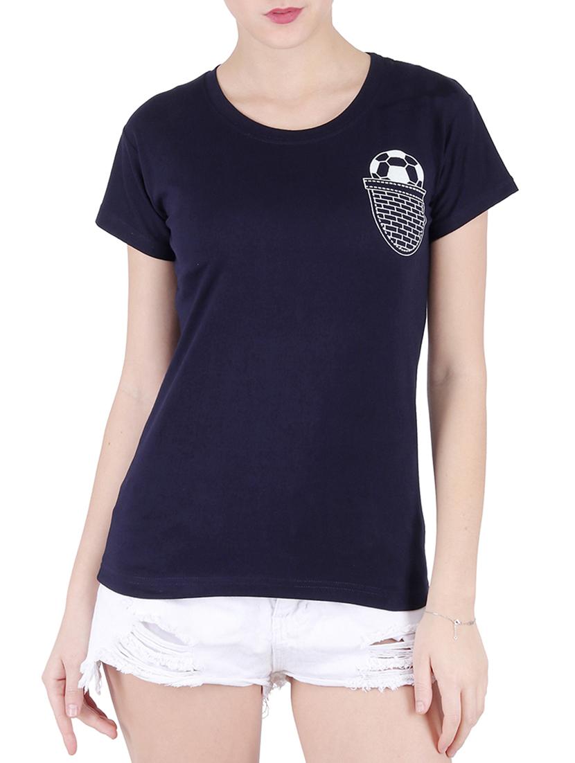 round neck graphic print tee - 16137994 -  Zoom Image - 0