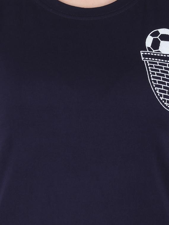 round neck graphic print tee - 16137994 - Standard Image - 3