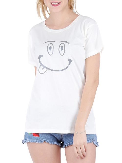 round neck graphic print tee - 16138000 - Standard Image - 0