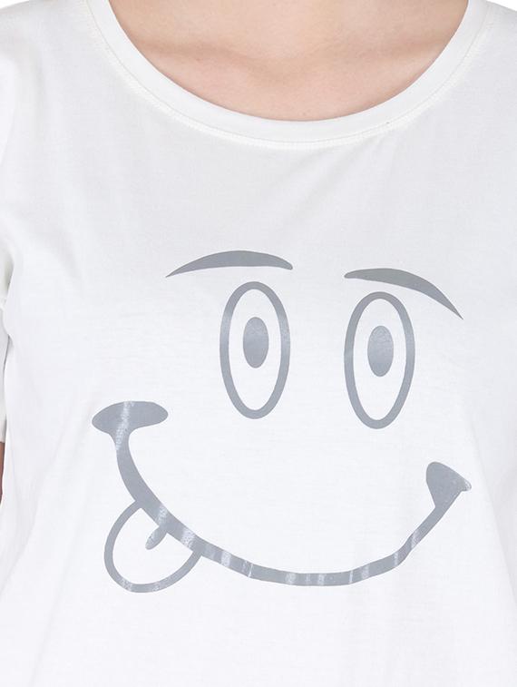 round neck graphic print tee - 16138000 - Standard Image - 3