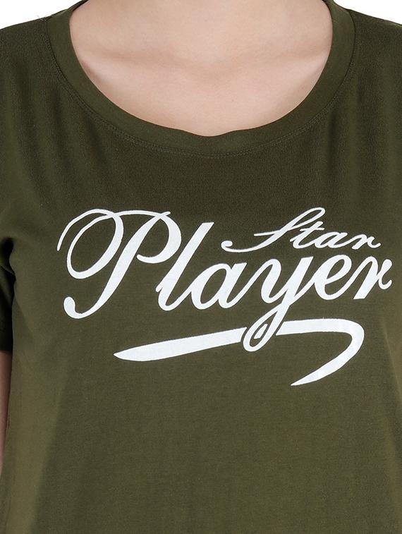 round neck graphic print tee - 16138005 - Standard Image - 3
