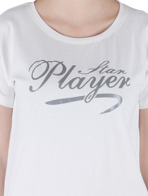 round neck graphic print tee - 16138008 - Standard Image - 3