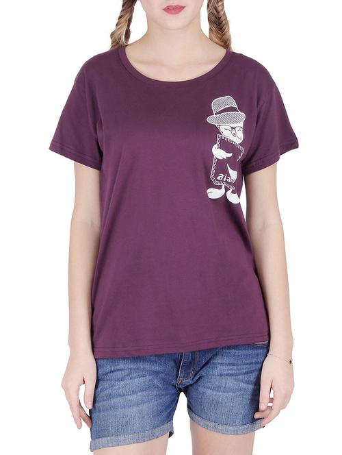 round neck graphic print tee - 16138014 - Standard Image - 0