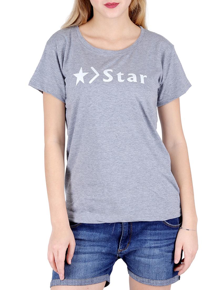round neck graphic print tee - 16138017 - Zoom Image - 0